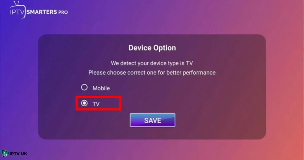Opening IPTV Smarters on Firestick to start IPTV streaming