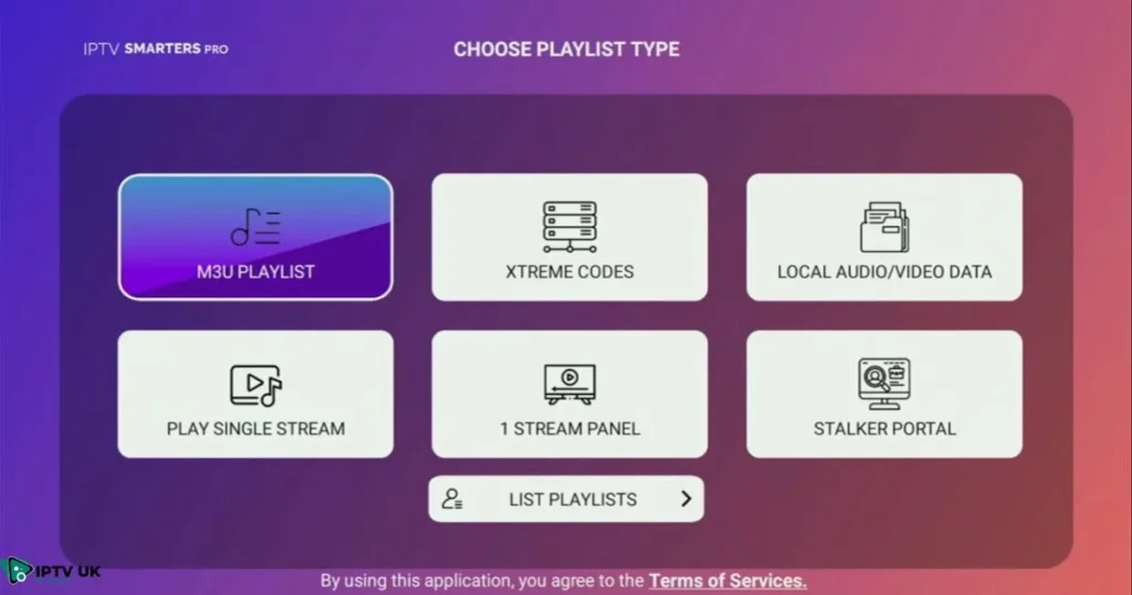 Opening IPTV Smarters on Firestick to start IPTV streaming