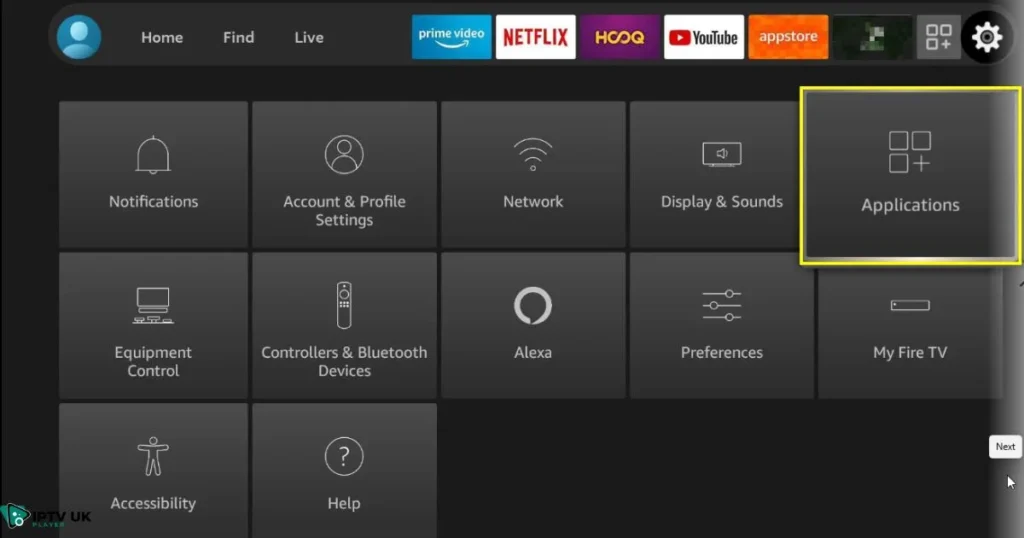Clear cache to reduce Firestick buffering