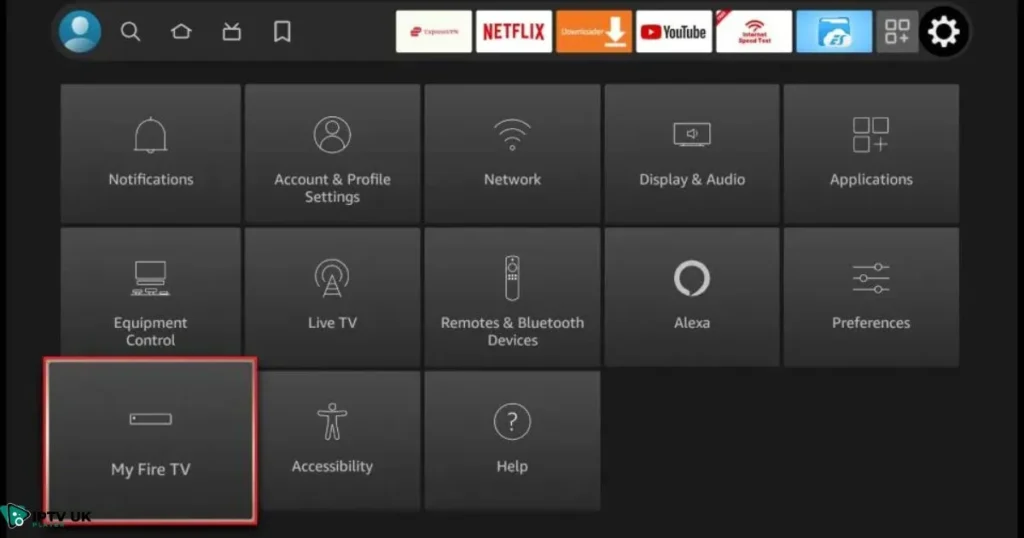 Downloader app icon on Firestick app store