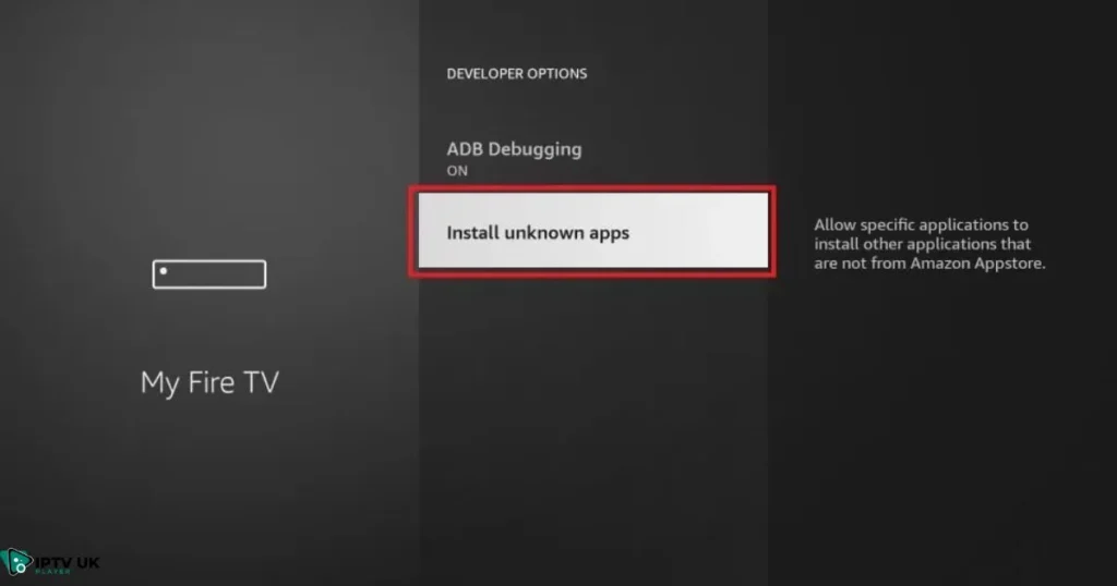 Downloader app icon on Firestick app store