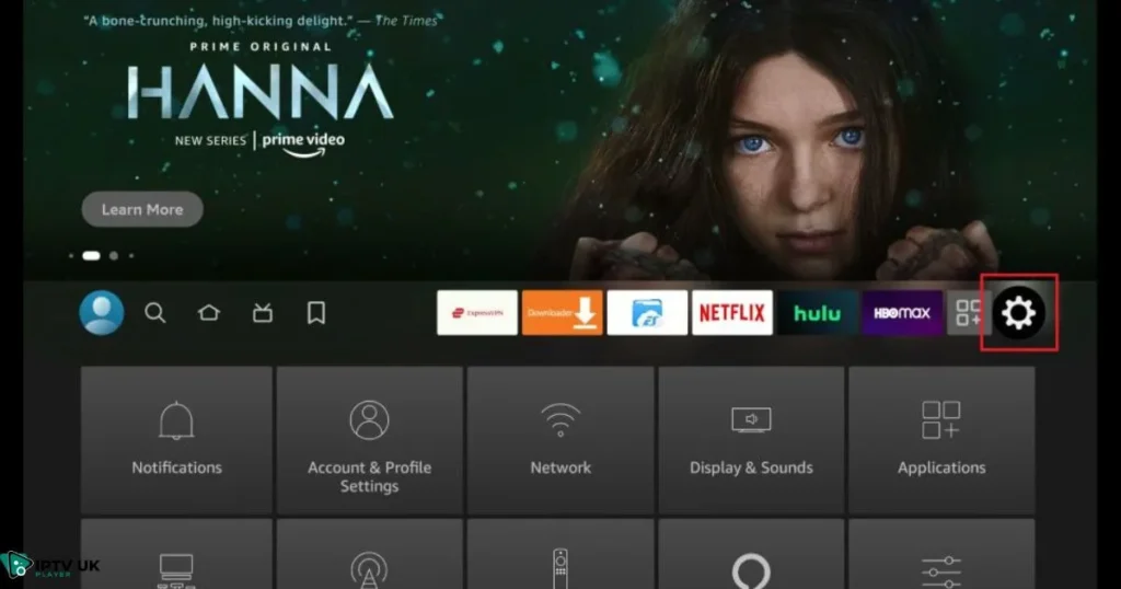 Downloader app icon on Firestick app store