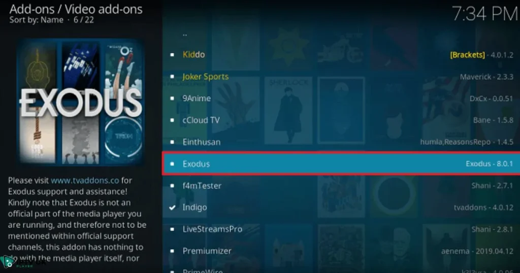 Best Kodi Addons-Exodus Redux