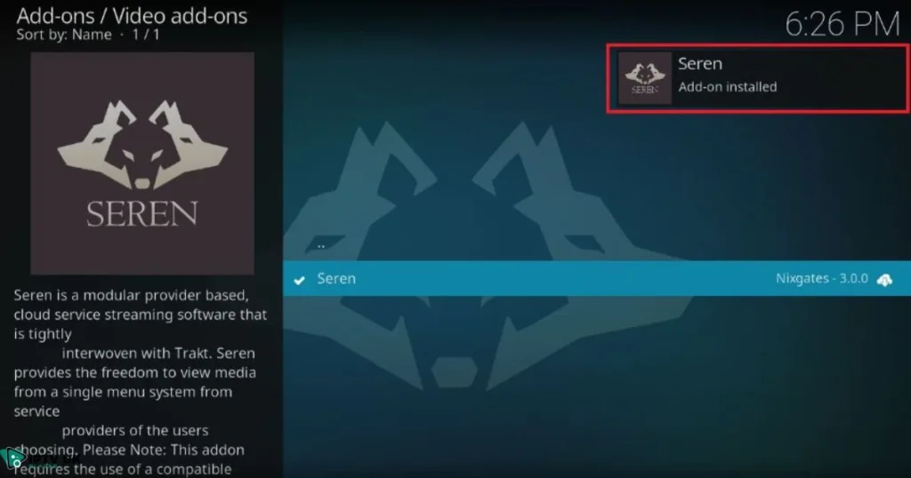 Best Kodi Addons-Seren