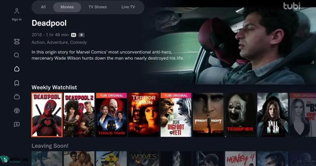 Tubi TV – A top projectfreetv alternative for high-quality streaming