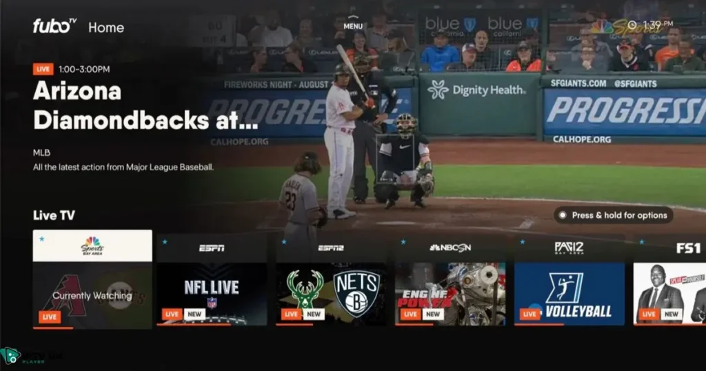 FuboTV interface
