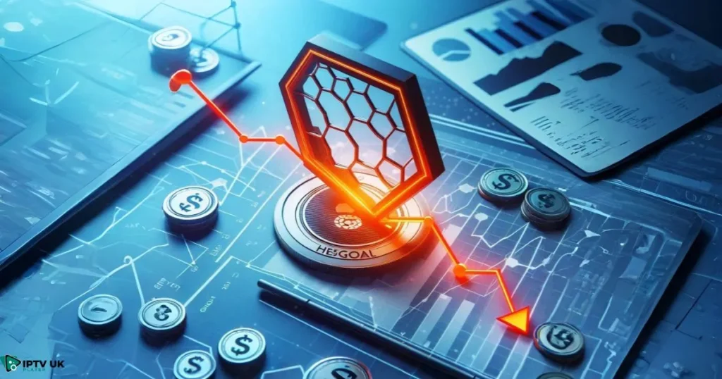 Illustration of a declining graph representing Hesgoal's decreasing reliability