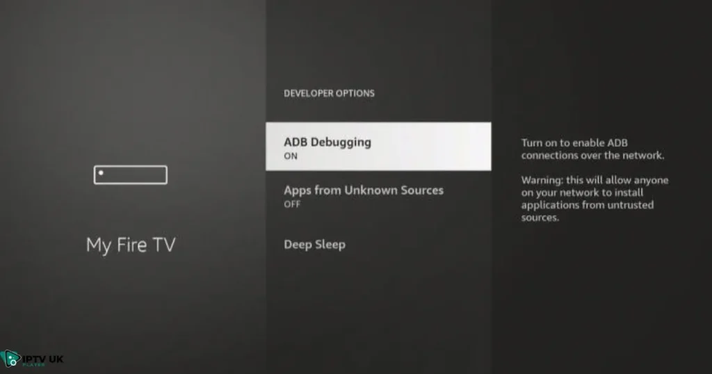 Step-by-step guide to enable Firestick developer options
