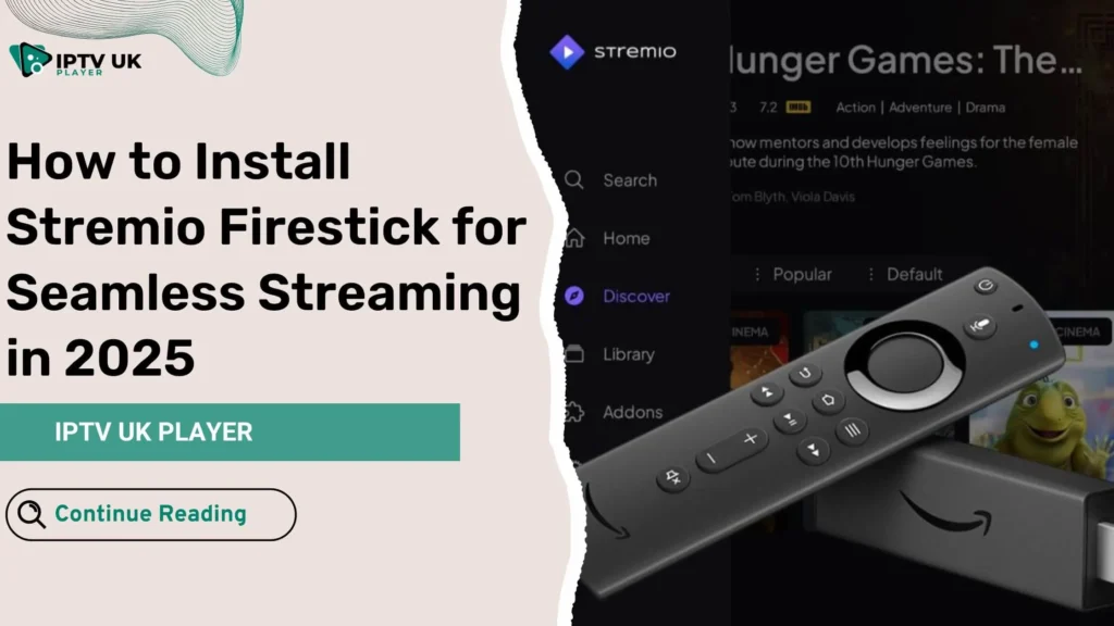 Stremio Firestick app on TV screen