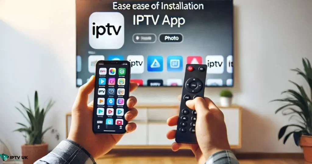 Installing an IPTV app on a smartphone or smart TV