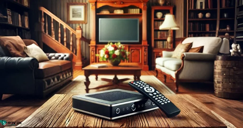 Traditional cable box and remote control for cable TV