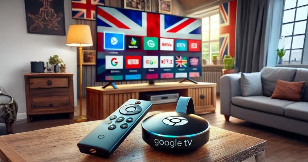 Chromecast with Google TV streaming British IPTV