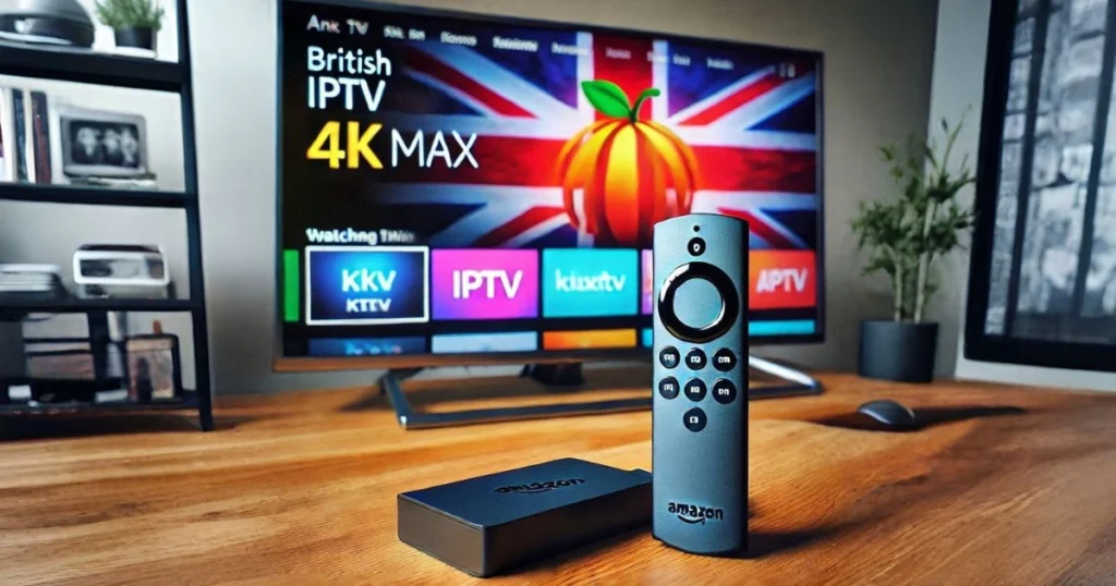 Amazon Fire TV Stick 4K Max streaming British IPTV.