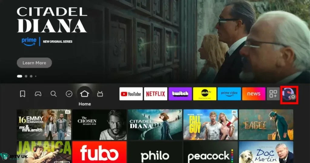 Clear cache on Kodi for Firestick users by accessing Kodi settings on Firestick.