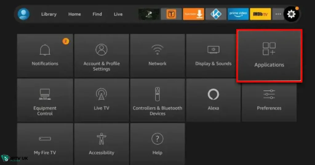 Clear cache on Kodi for Firestick users by accessing Kodi settings on Firestick.