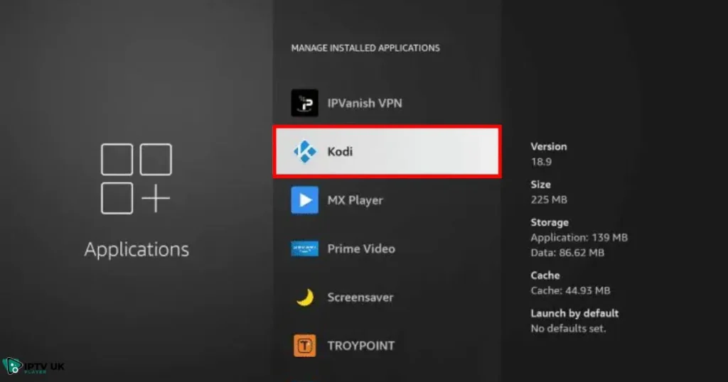 Clear cache on Kodi for Firestick users by accessing Kodi settings on Firestick.