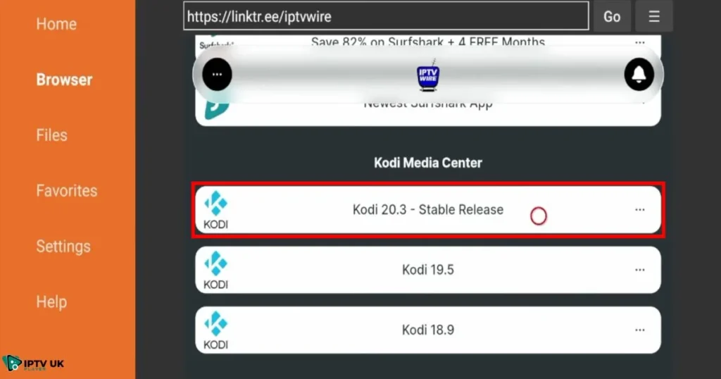 Kodi upgrade on firestick - Installation process of Kodi APK on Firestick.