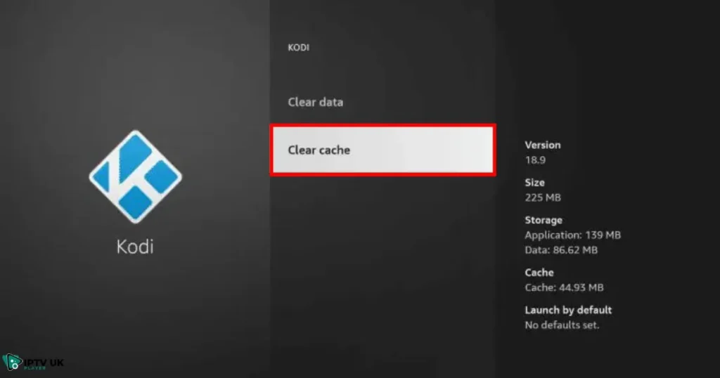 Clear cache on Kodi for Firestick users by accessing Kodi settings on Firestick.