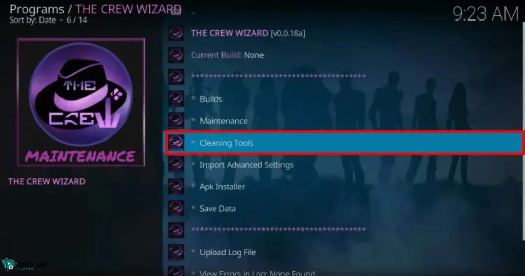 Kodi clear cache using Ares Wizard for fast and easy maintenance.