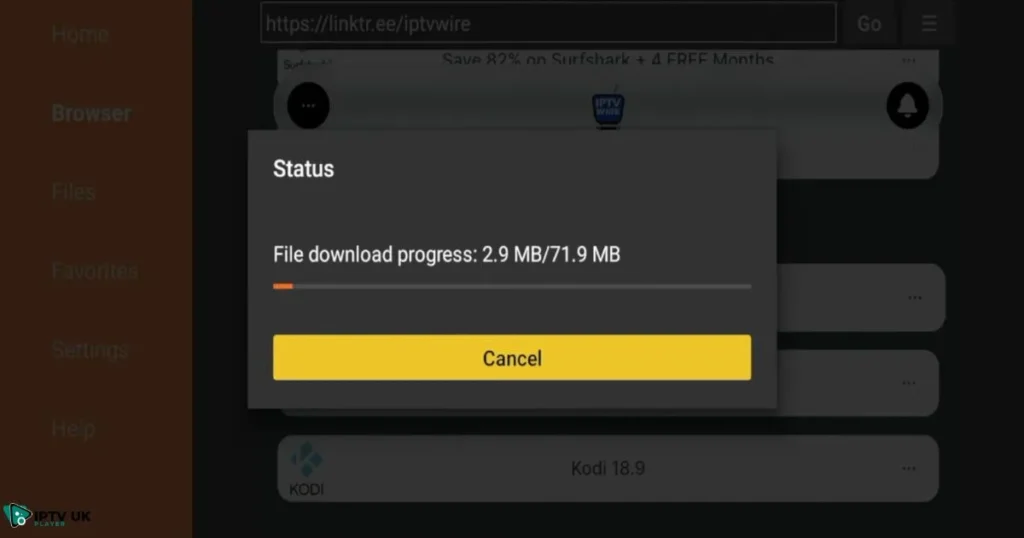 Kodi upgrade on firestick - Installation process of Kodi APK on Firestick.