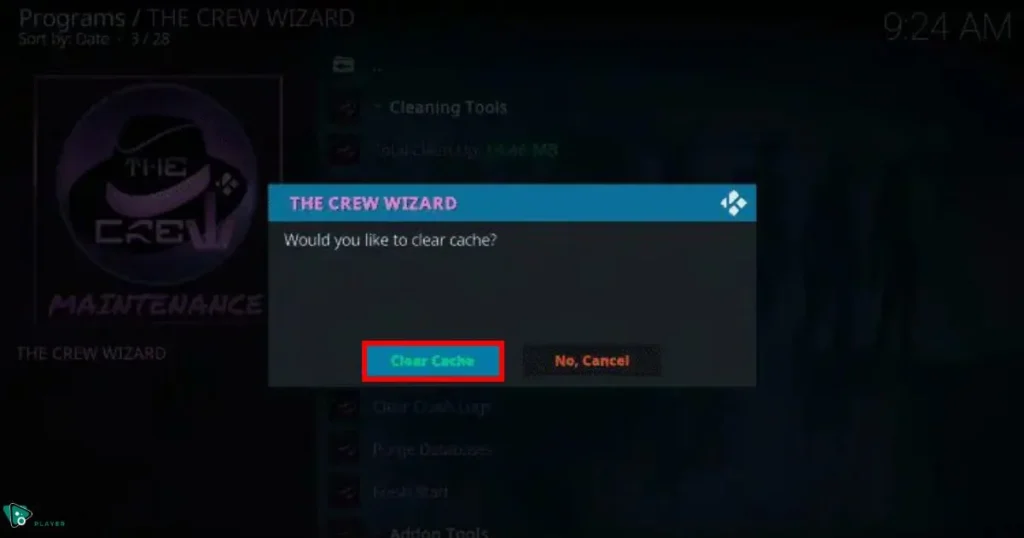 Kodi clear cache using Ares Wizard for fast and easy maintenance.