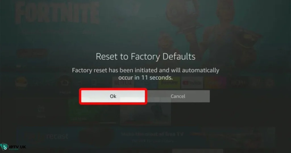 Firestick Not Working-Factory Reset