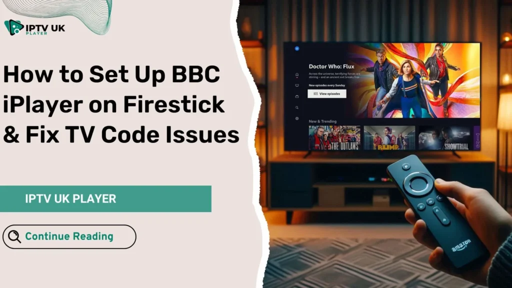 How to set up BBC iPlayer on Firestick using bbc com tv code – Activation screen showing bbc iplayer/tv code