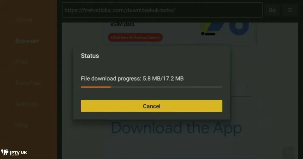 How to install UK Turks APK on Firestick using Downloader