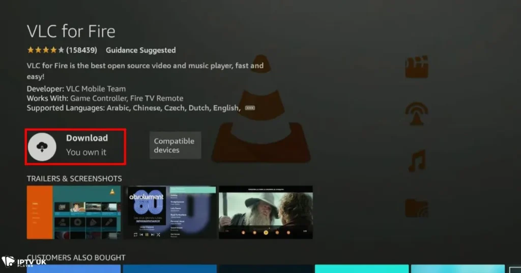 VLC Player on Firestick
