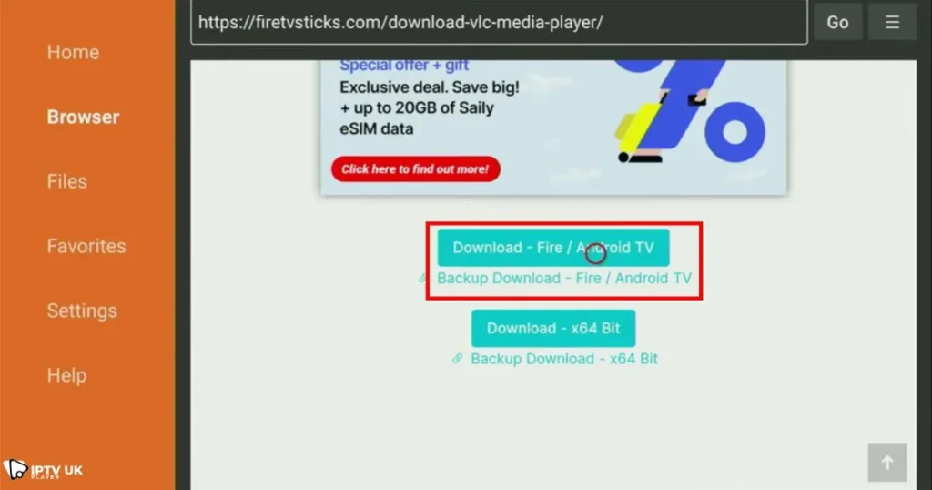 VLC Player on Firestick