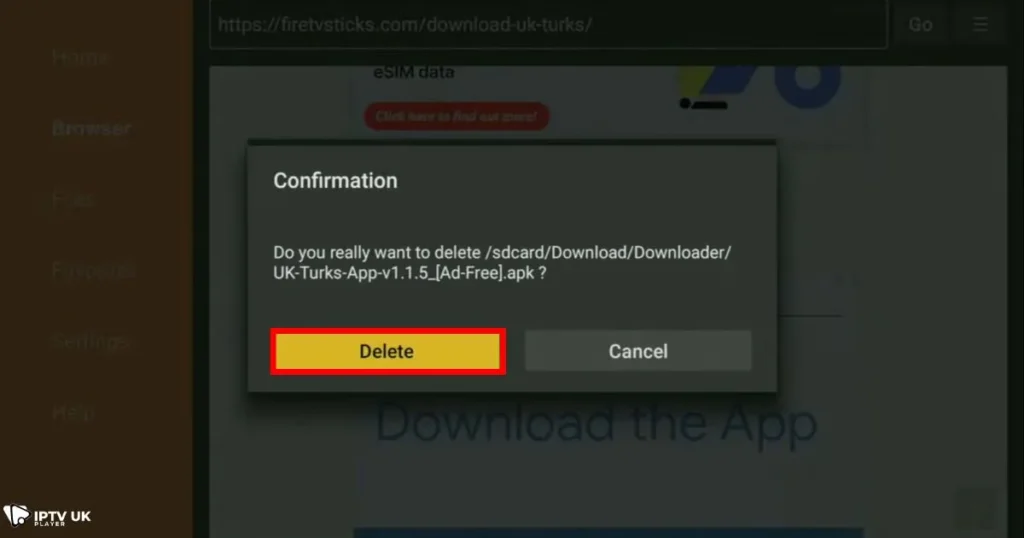 How to install UK Turks APK on Firestick using Downloader