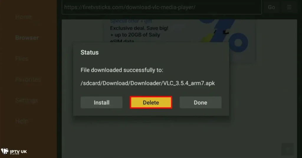 VLC Player on Firestick