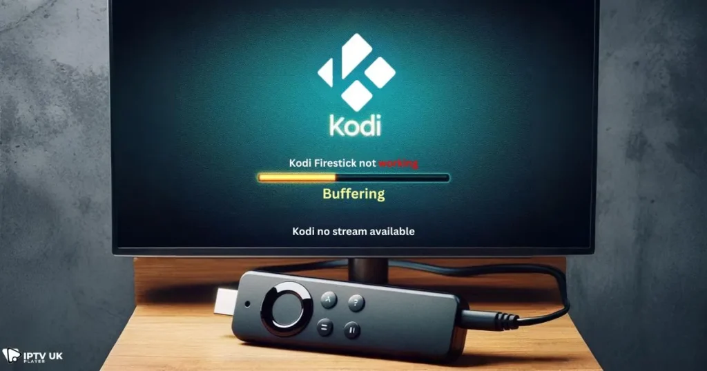 Kodi Firestick not working - Error message showing no stream availabl