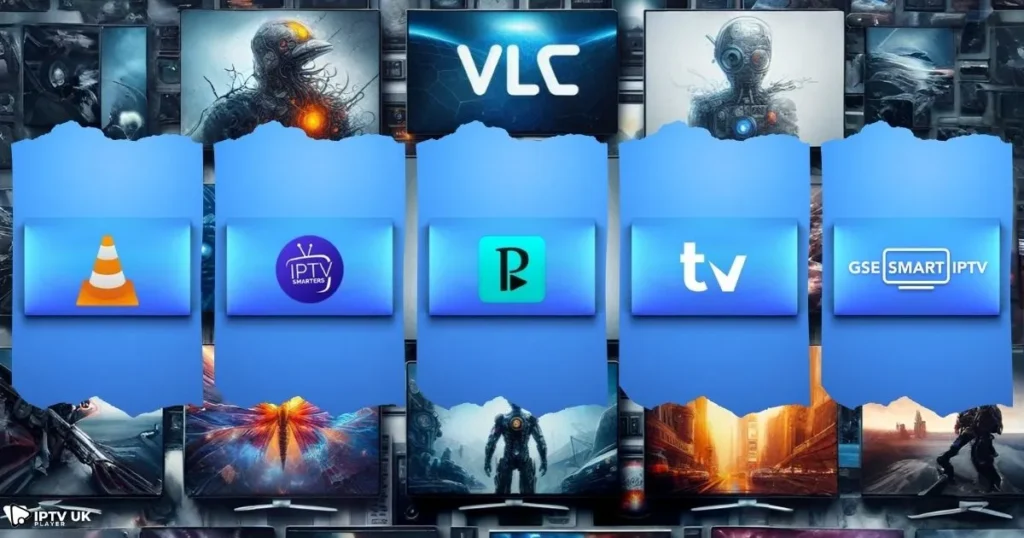 Top IPTV PC Player apps for Windows users, including VLC, MyIPTV Player, and more.