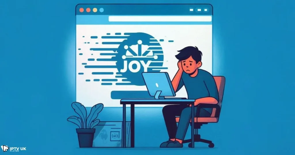 A frustrated user looking for MoviesJoy alternatives after facing downtime issues.