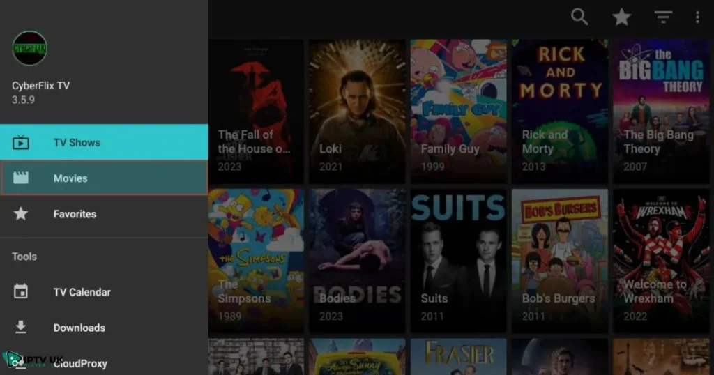 CyberFlix TV-Best App for Firestick Movies