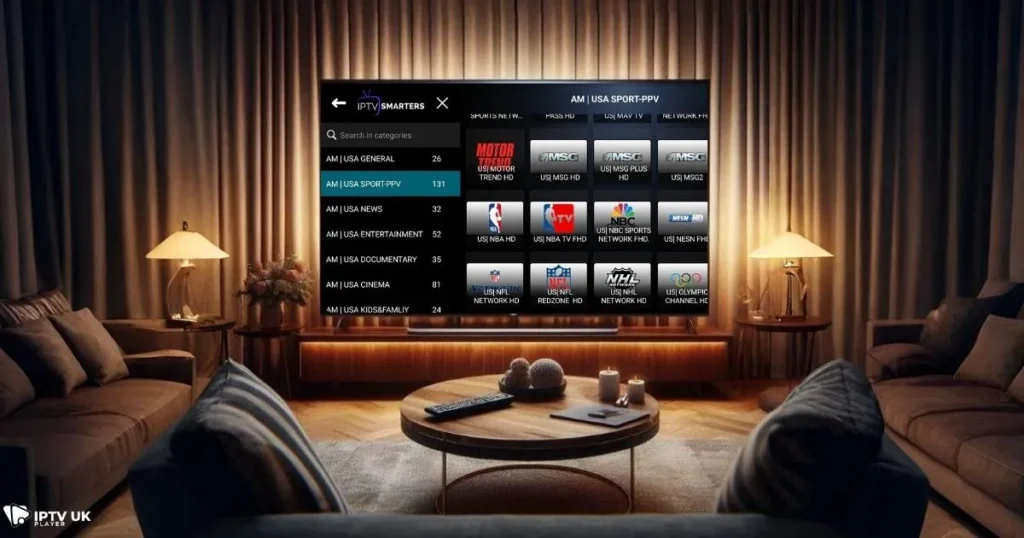 Streaming NBA London games on smart TV using IPTV UK Player Subscription
