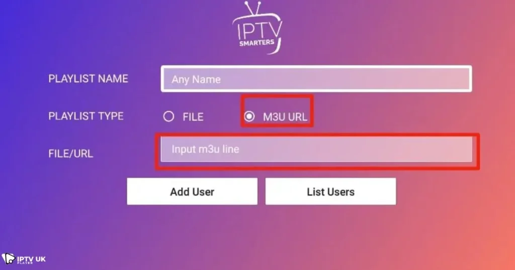 IPTV M3U UK, streaming on a smart TV, laptop, and mobile devices.