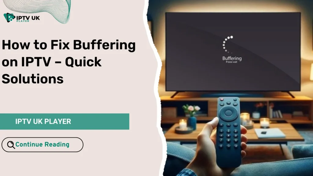 Frustrated man experiencing buffering on IPTV while watching TV.