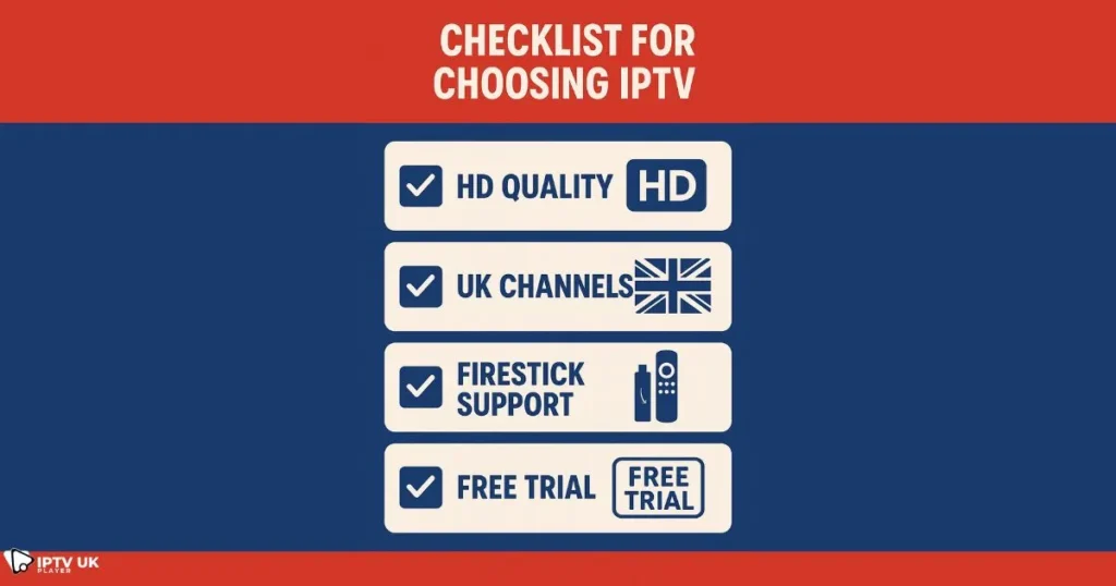 Checklist for choosing the top IPTV 2025 service in the UK