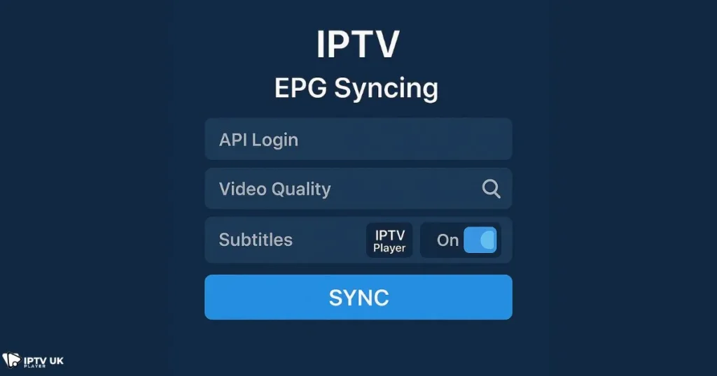 xcode iptv advanced settings and EPG sync options