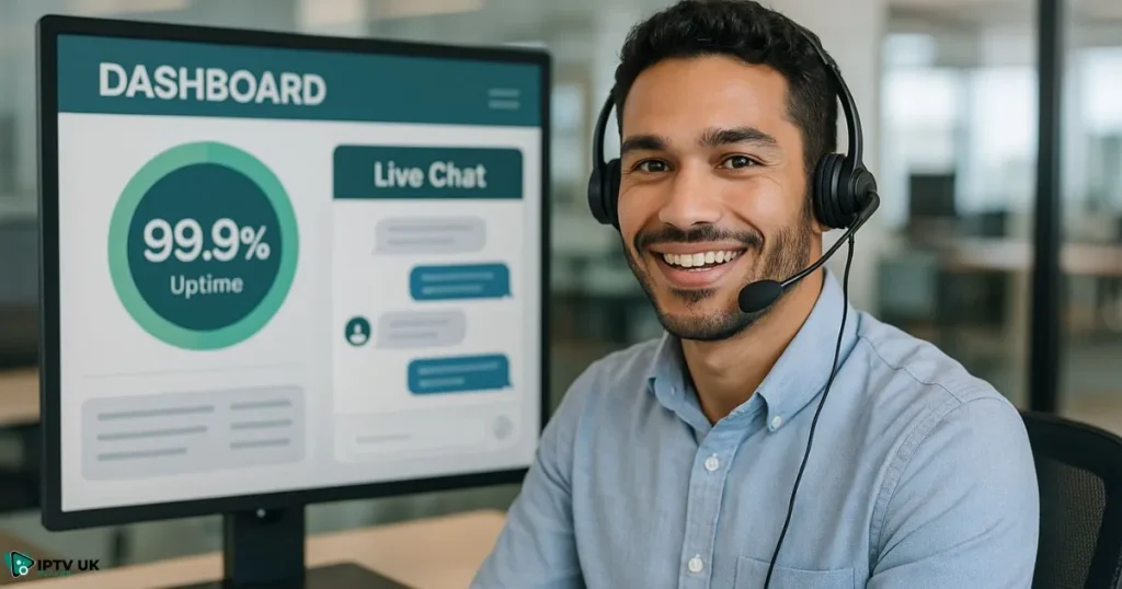 Customer service team ensuring uptime iptv and fast issue resolution