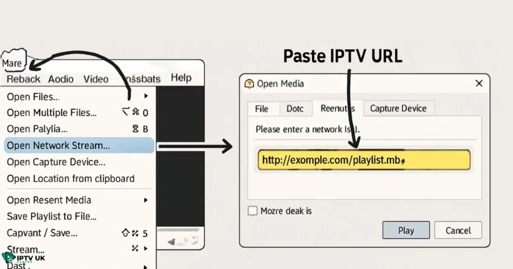How to load an M3U playlist for VLC IPTV streaming setup