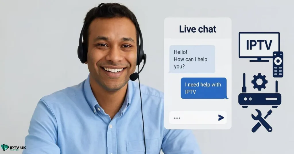 24/7 IPTV support agent helping UK users with stable IPTV service setup