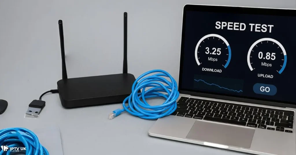 Slow internet speed contributing to IPTV freezing and unstable streams