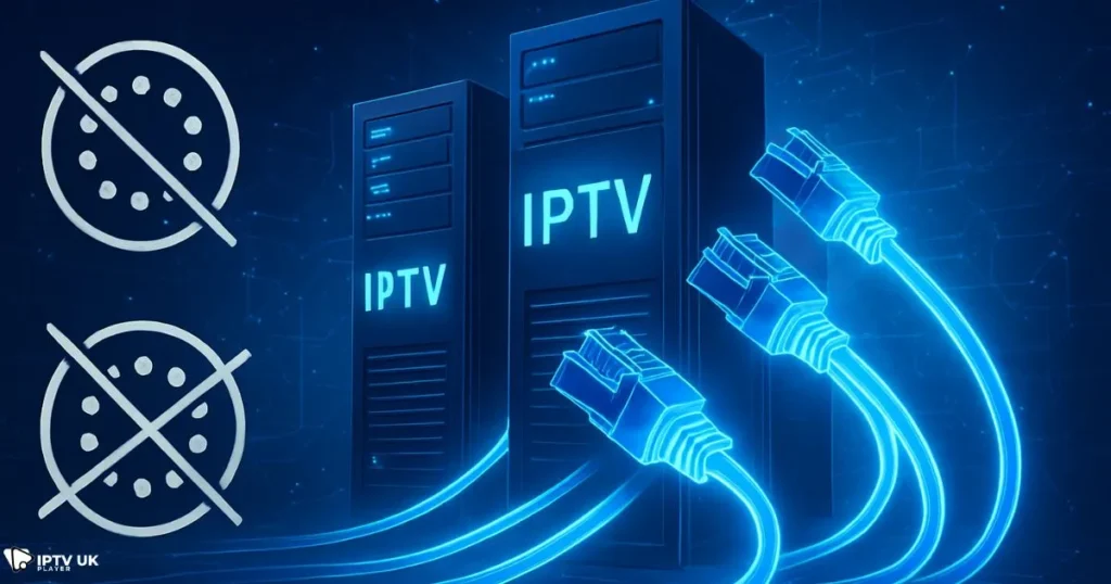 Reliable IPTV stream servers ensure smooth playback without buffering.