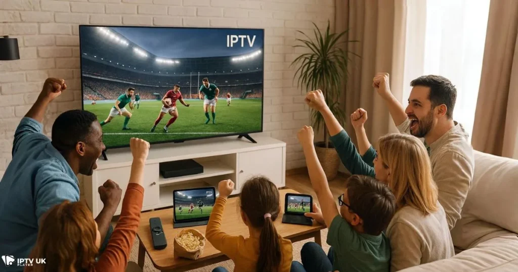 Watch rugby online UK with IPTV for flexible rugby services and family streaming.