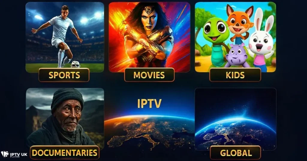 Wide range of premium IPTV channels and best UK IPTV options