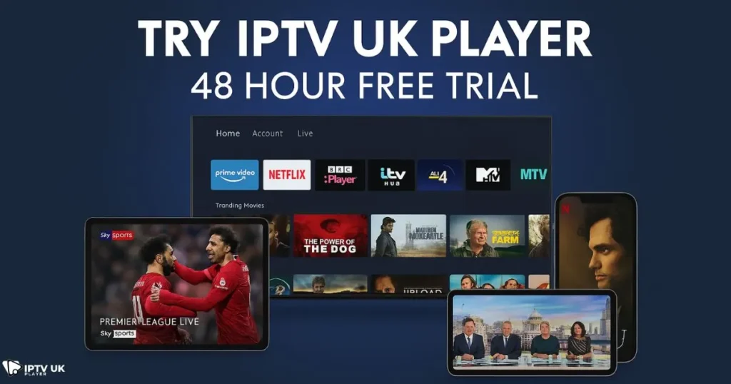 discount IPTV UK deal with free trial offer