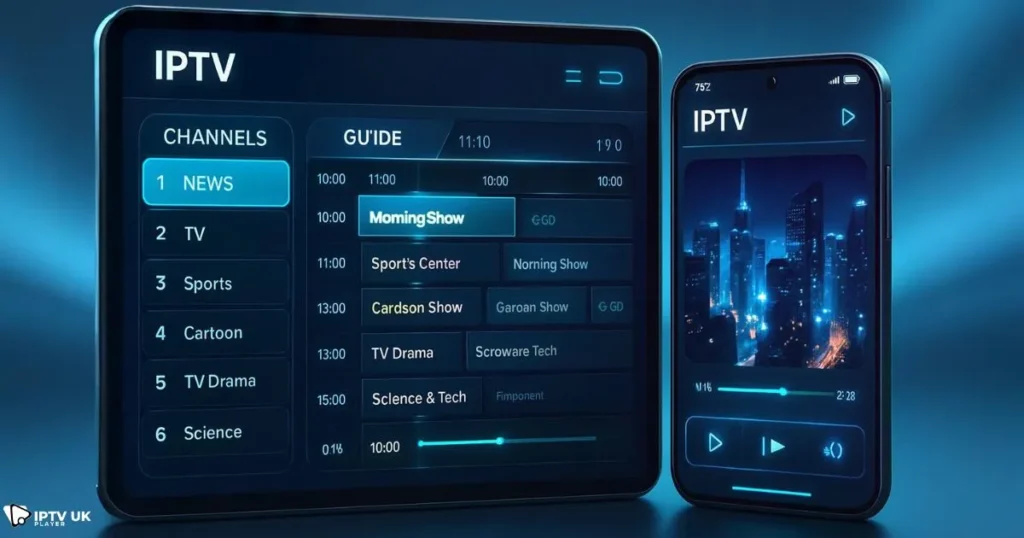 IPTV apps for Android and iOS offering smooth streaming features in 2025.